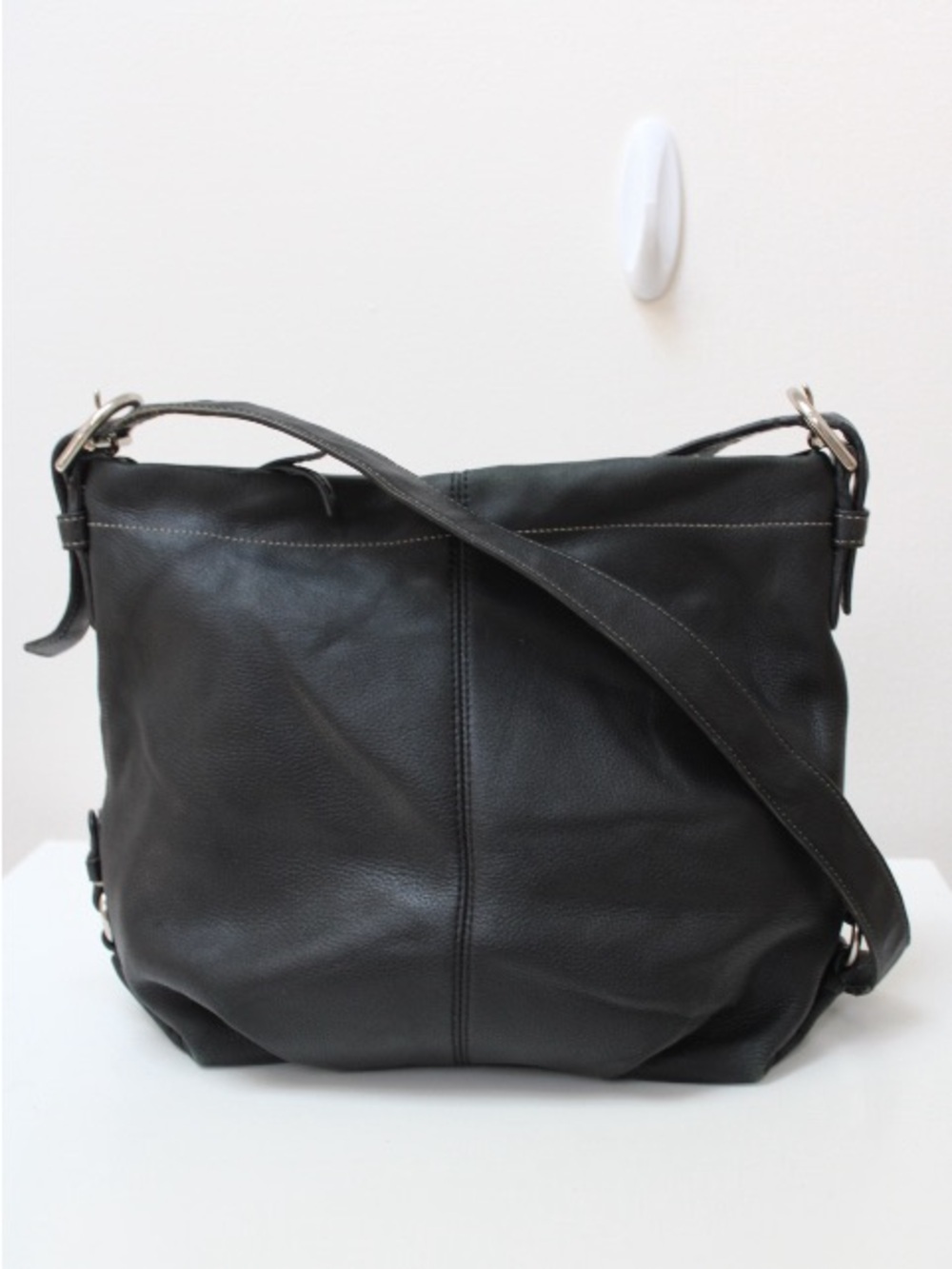 Vintage Coach Soho pebbled leather cross body bag